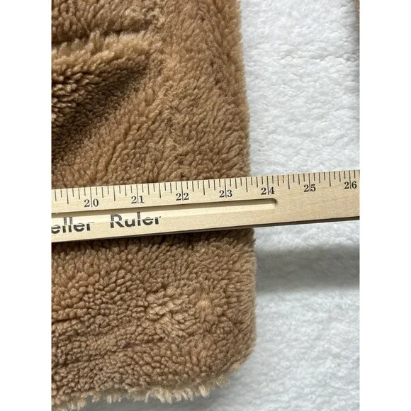 Stand Studio Coat Womens EU36 The Marina Faux Shearling Teddy Jacket Cozy Chunky